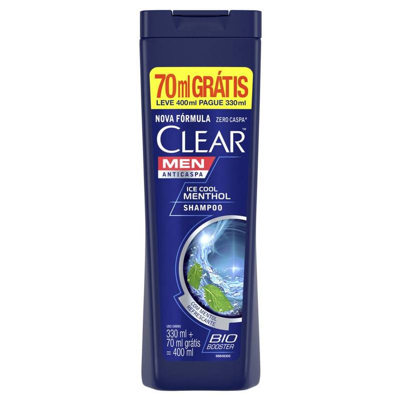 Clear shampoo anticaspa men ice cool menthol (400ml)