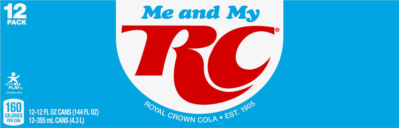 Rc Cola Me and My Cola Soda (12 pack, 12 fl oz)
