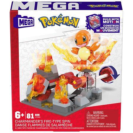 Mega Construx Pokemon Charmander's Fire-Type Spin - 1.0 set