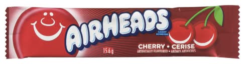 Airheads Bonbons Cerises 15.6 G / Air Heads Candy Cherry 15.6 g