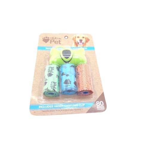 Hug My Pet Waste Bags & Dispenser (80 ct)