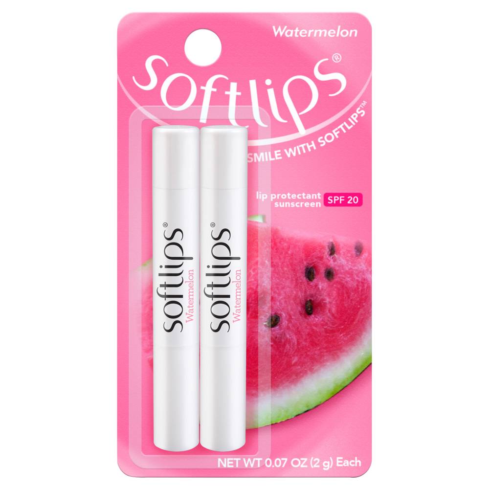 Softlips Spf 20 Watermelon Sunscreen & Lip Protectant (0.07 oz)