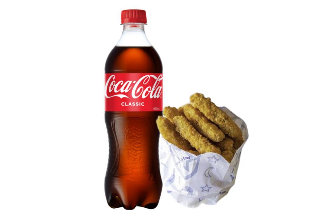 Coca Cola 600ml & Chicken Chipees