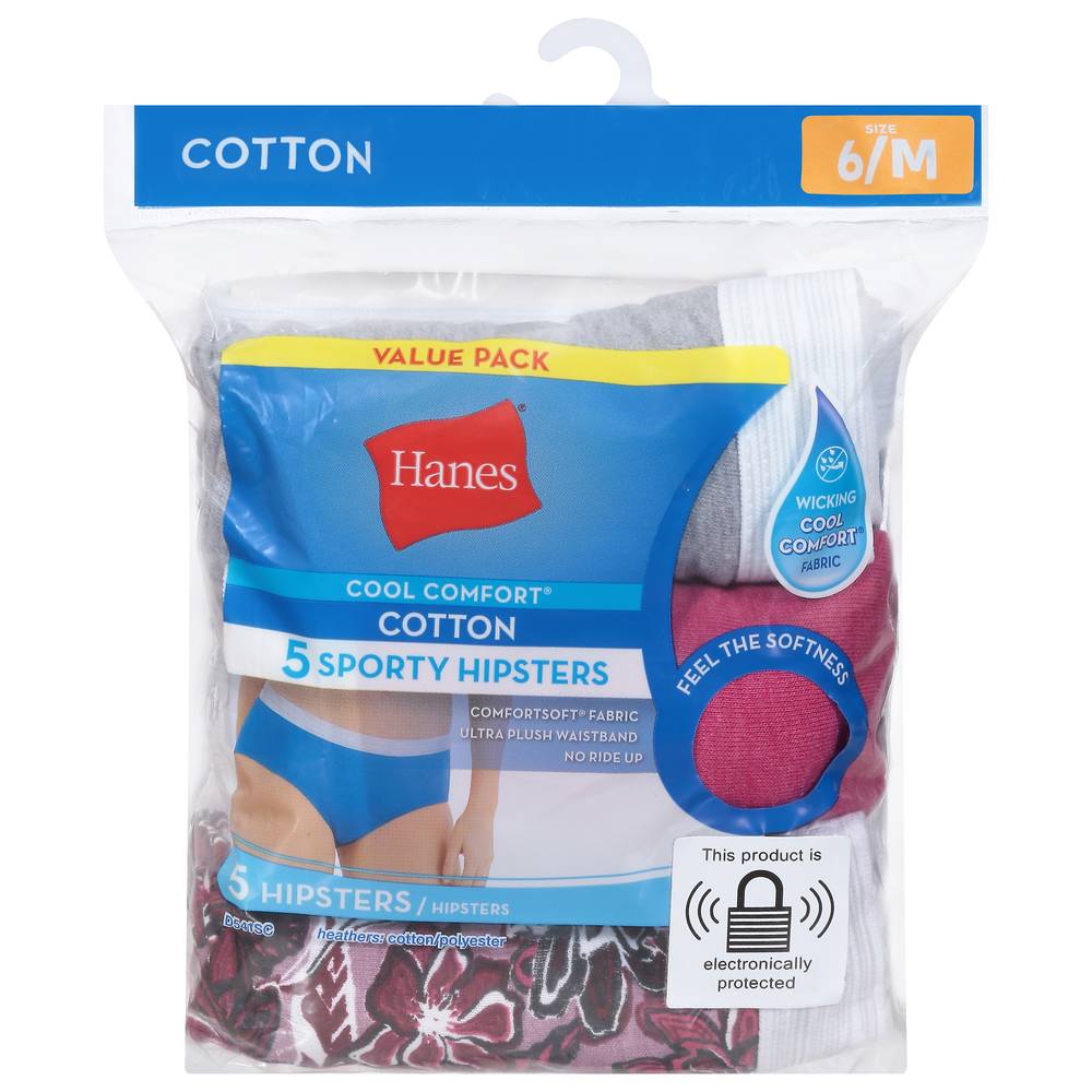 Hanes Cool Comfort Cotton Sporty Hipsters (3 ct)