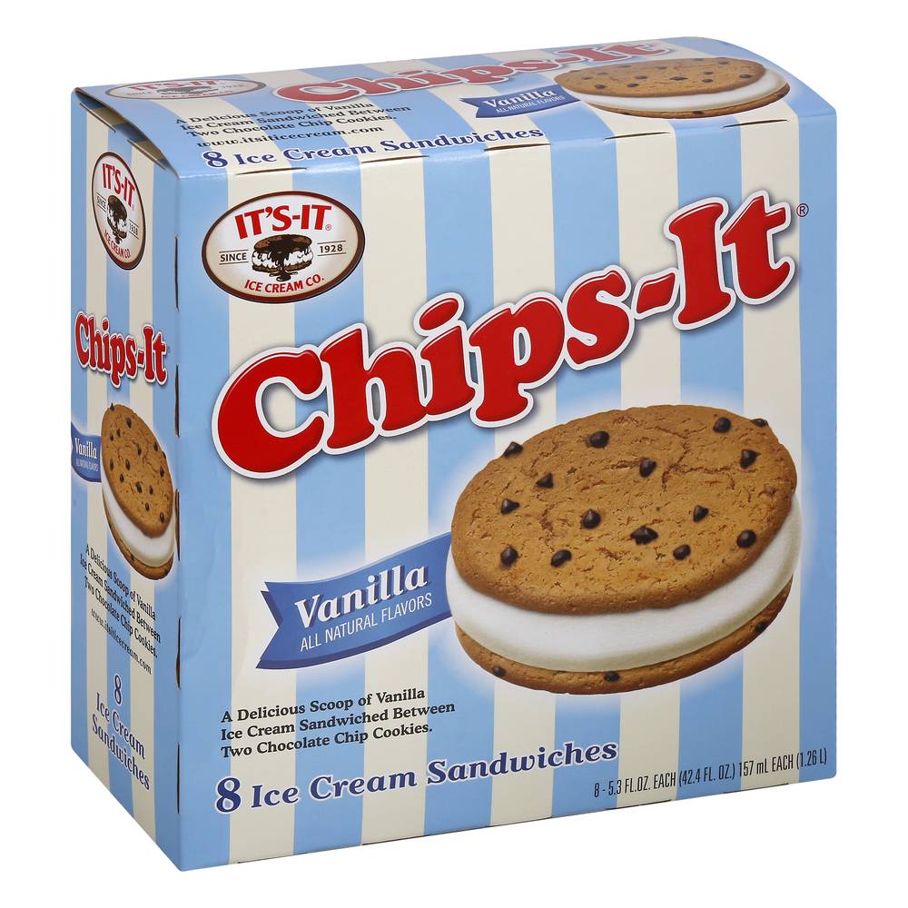 It's-It Chips-It Vanilla Ice Cream Sandwiches (42.4 fl oz)