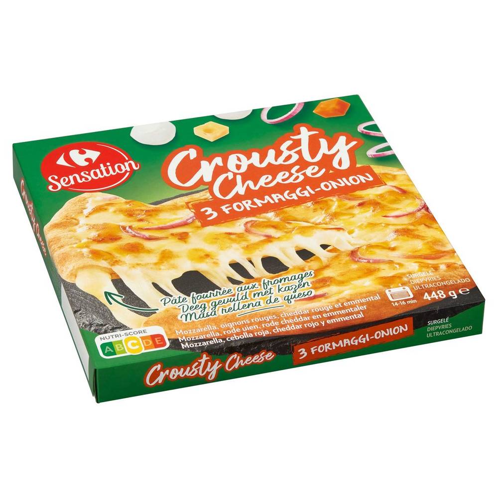 Carrefour Sensation Crousty Cheese 3 Fromaggi-Onion 448 g