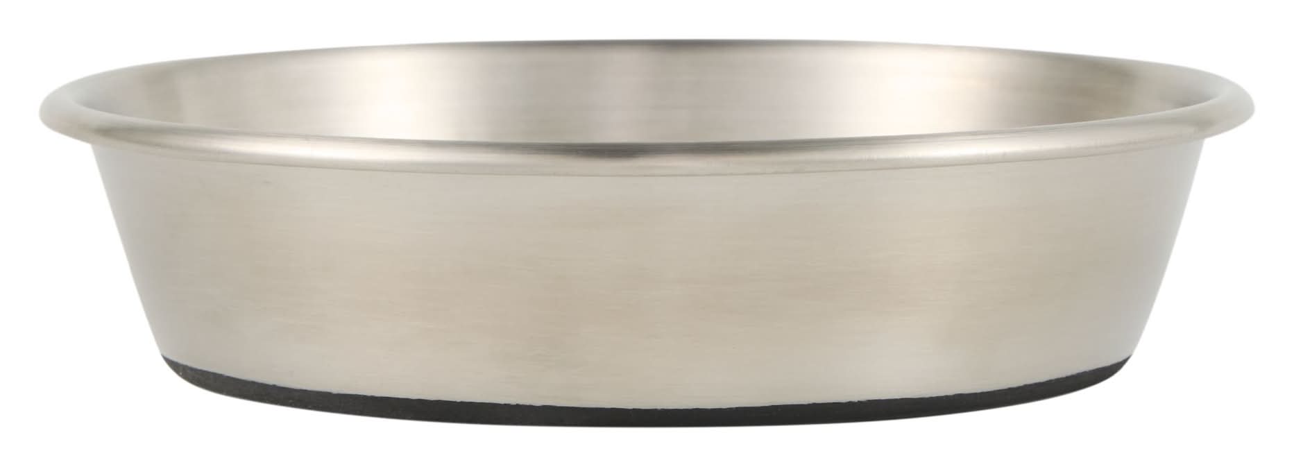 Whisker City® Stainless Steel Cat Saucer (Color: Silver, Size: 6 Fl Oz)