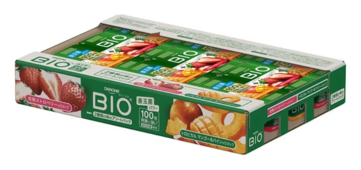 ダノン ビオストロベリー＆マンゴーパイン 75g 4P X 6