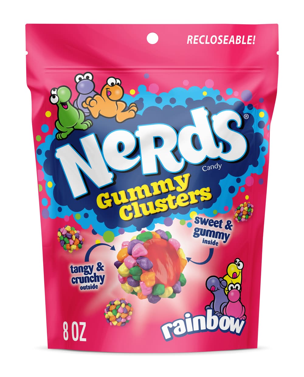 Nerds Gummy Clusters Candy, Rainbow (8 oz)