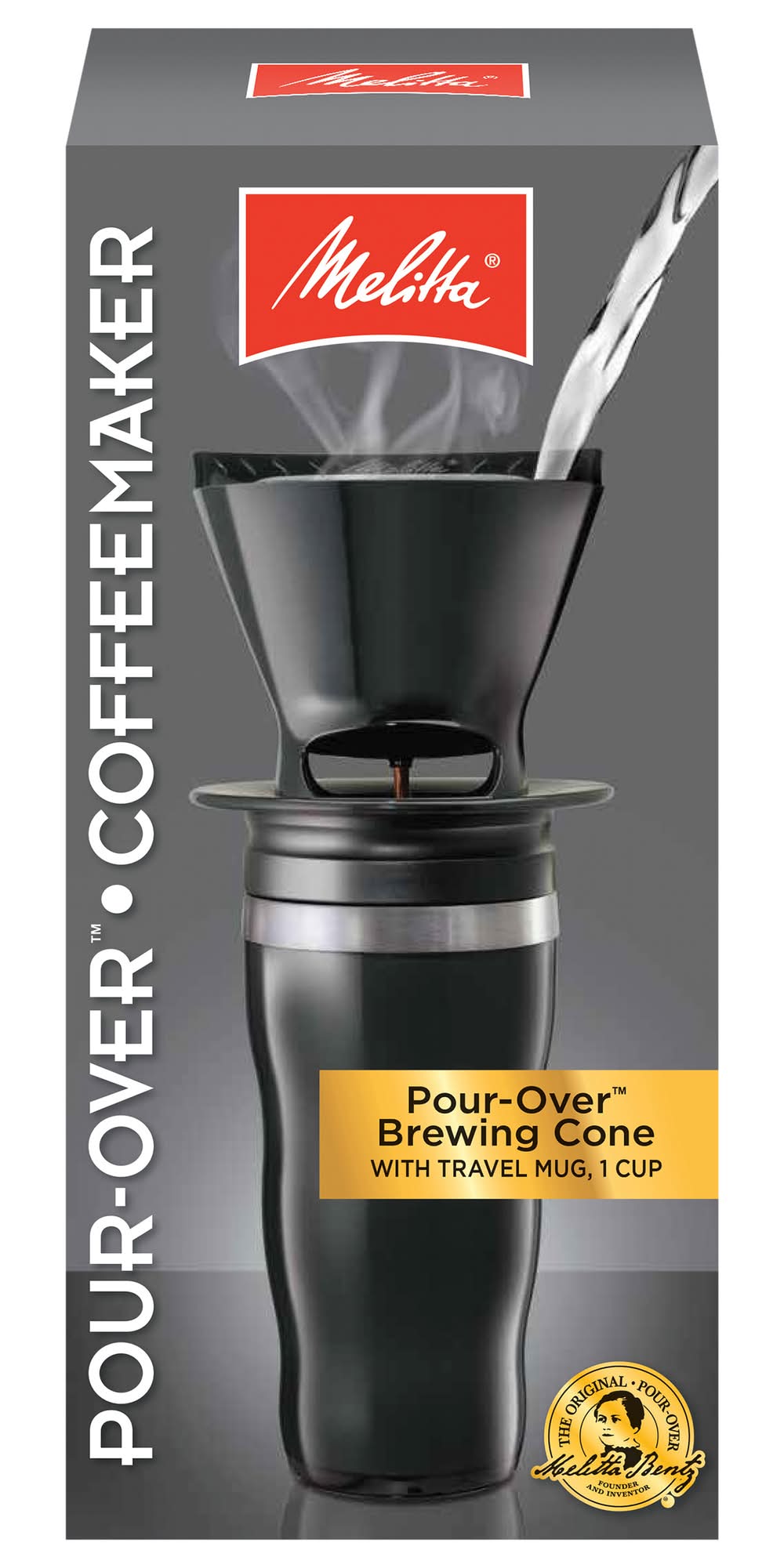 Melitta Pour-Over Coffee Brewer With Travel Mug
