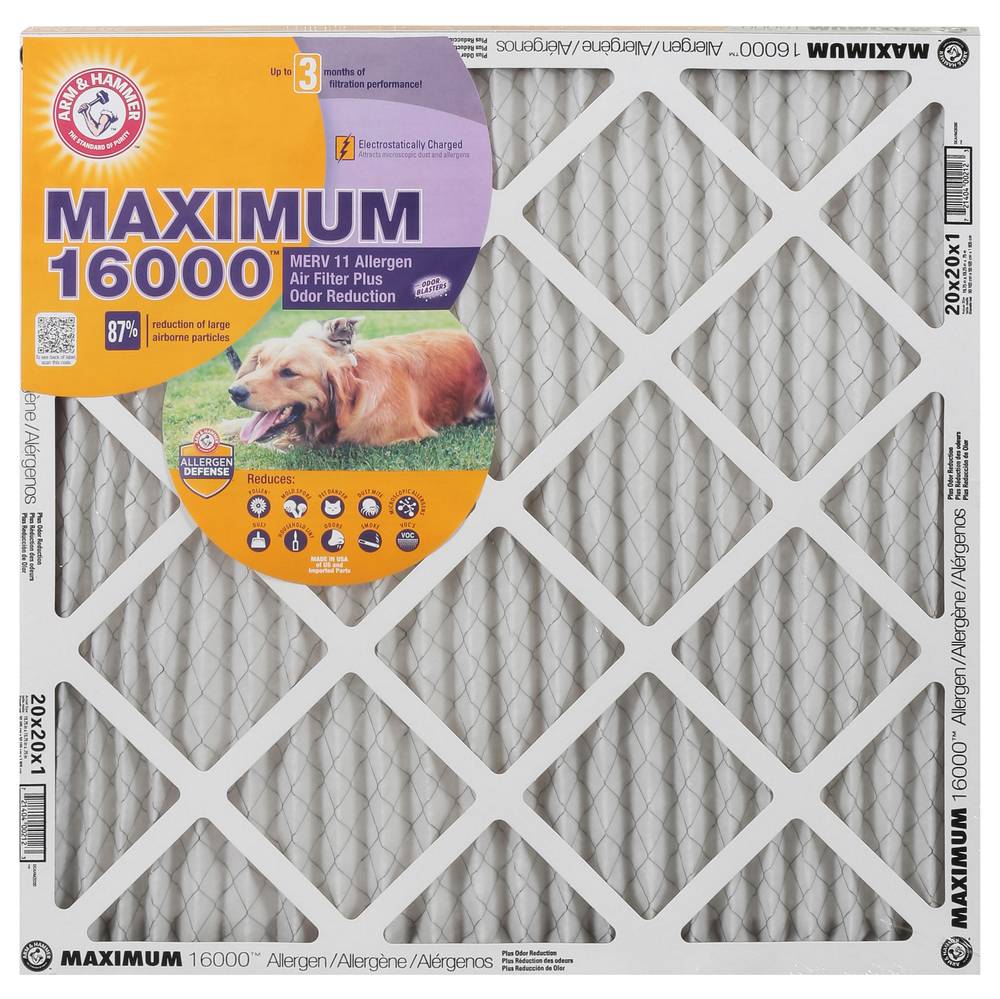 Arm & Hammer Allergen Plus Odor Reduction Air Filter