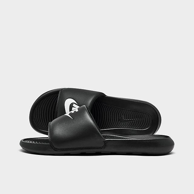 Nike Mens Victori One Slide Sandals (size 12.0/black-white)