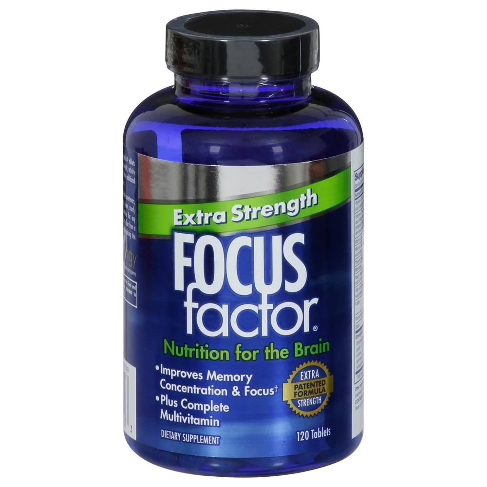 Focus Factor Extra Strength Brain Supplement Tablets (120 ct)