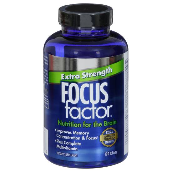 Focus Factor Extra Strength Brain Supplement Tablets (120 ct)
