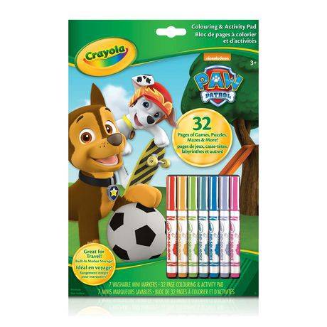 Crayola livre de coloriage et d'activités paw patrol (none) - colouring activity pad paw patrol (1 unit)