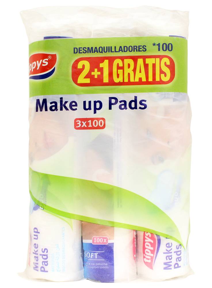 TIPPYS PADS DESMAQ DUO-SOFT PAQ*100 2+1