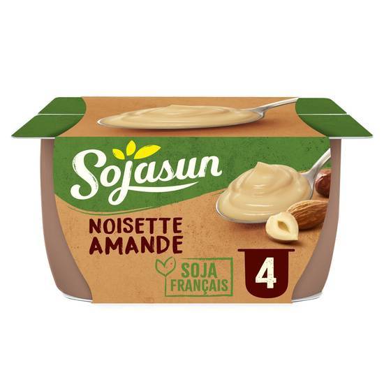 Sojasun - Dessert végétal soja, noisette - amande (4)