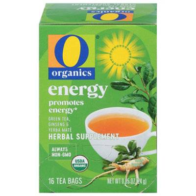 O Organics Energy Herbal Tea 16 Count