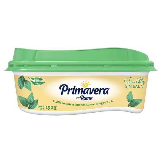 Primavera margarina chantilly sin sal (bote 190 g)