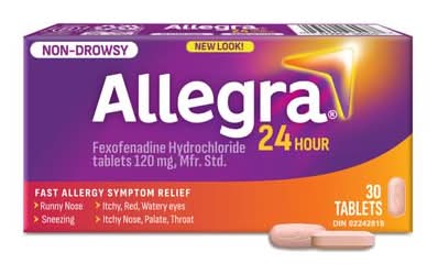 Allegra 24 Hour Allergy Relief Tablets 120 mg (30 ct)