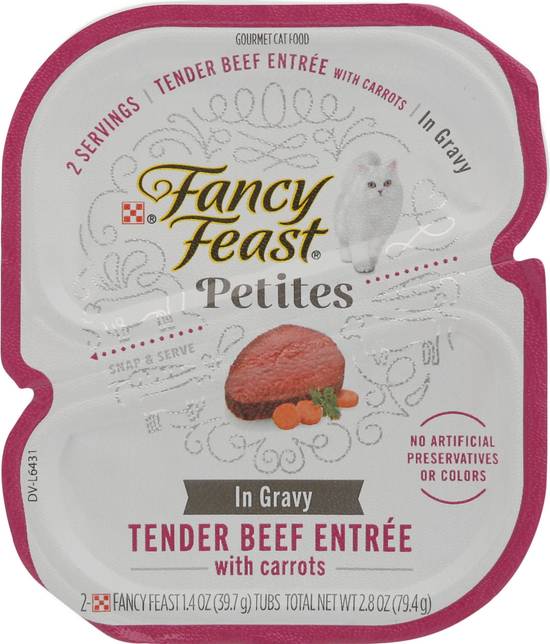 Fancy Feast Petites Tender Beef With Carrots in Gravy