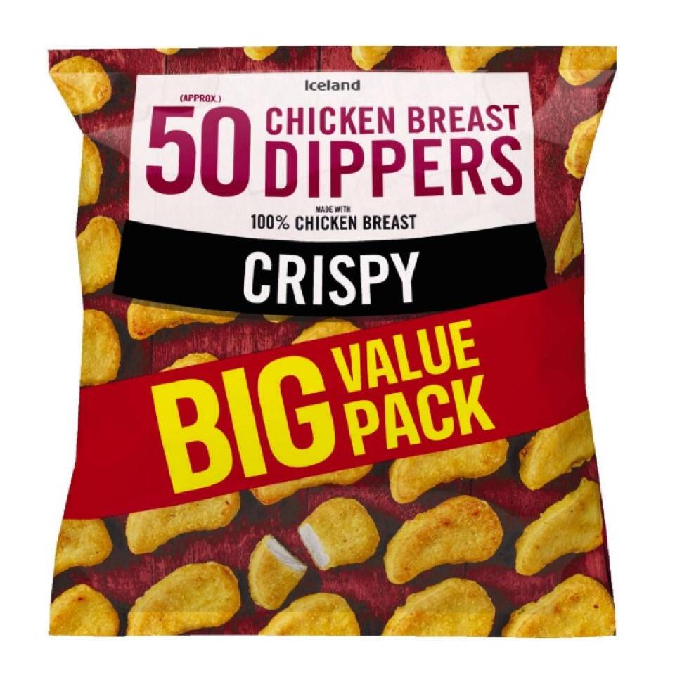 Iceland Crispy Chicken Breast Dippers (50 pack)