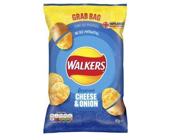 Walkers Cheese & Onion Crisps 45g