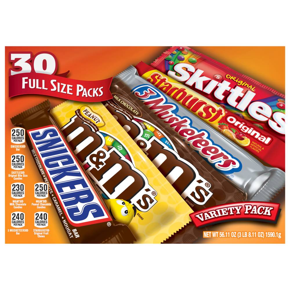 Mars Chocolate & Candy Full Size Variety pack (3.51 lbs)