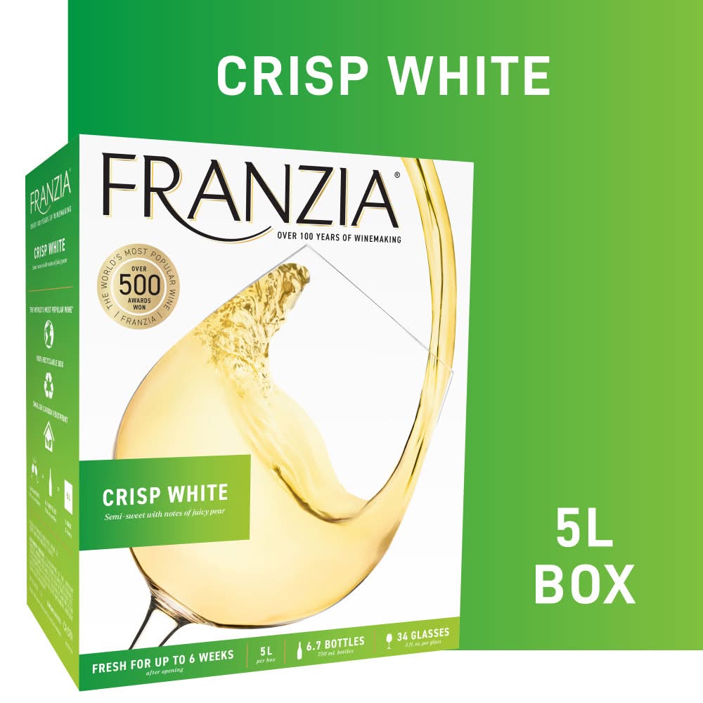 Franzia Crisp White Wine (5 L)