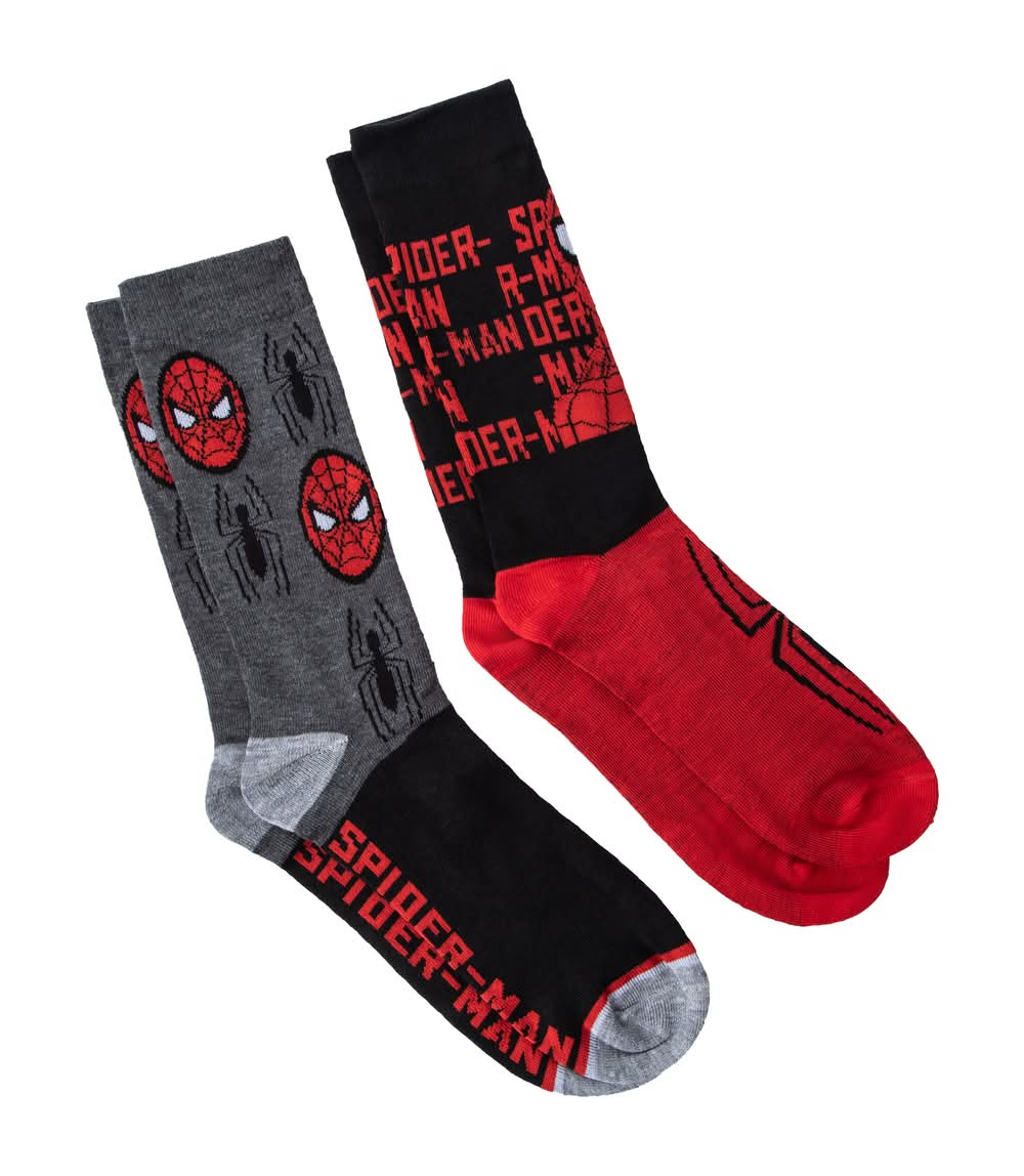Licensed Crew Socks 2-Pack Spider-Man