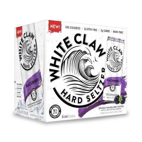 White Claw Hard Seltzer Blackberry 6 Pack 12oz Cans