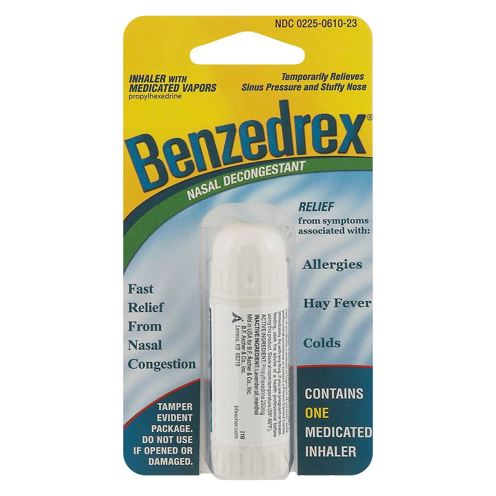 Benzedrex Nasal Decongestant Inhaler (1 ct)