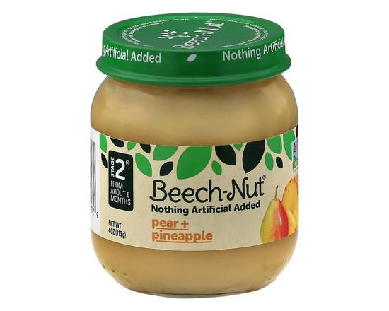 Beech-Nut · Stage 2 Pear + Pineapple Baby Food (4 oz)