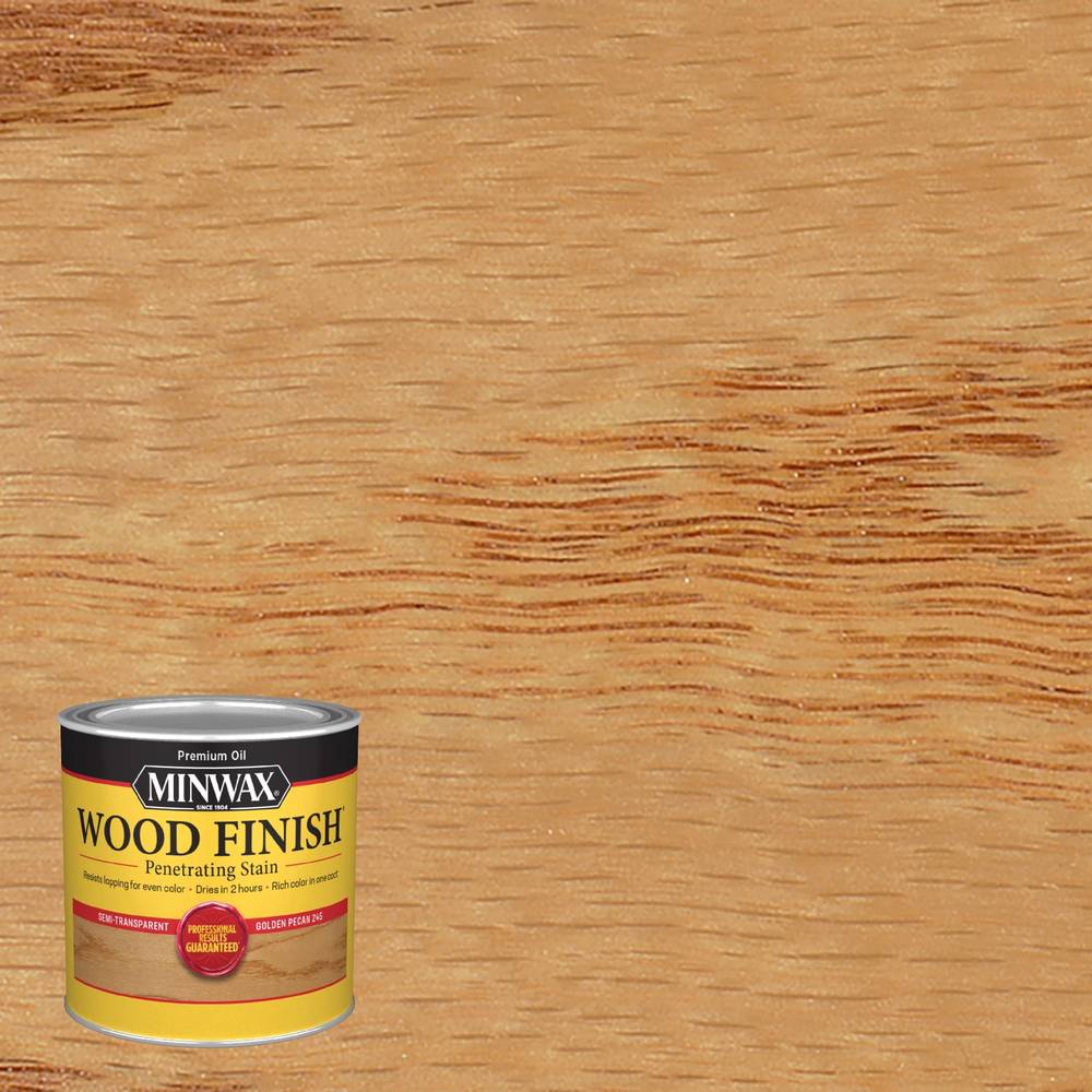 Minwax Wood Finish Oil-based Golden Pecan Semi-transparent Interior Stain (Half-pint) | 224504444