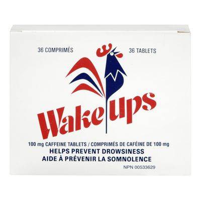 Wake-Ups Caffeine Tablets 100 mg (36 units)