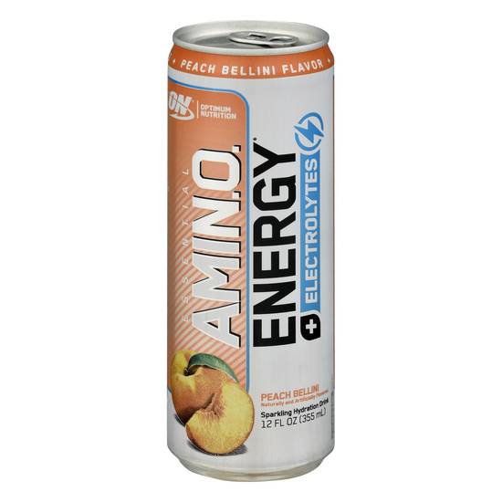 Amino Peach Bellini Energy Drink (12oz can)