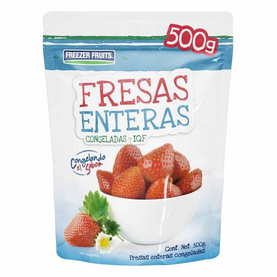 Freezer fruits fresas enteras congeladas iqf (bolsa 500 g)