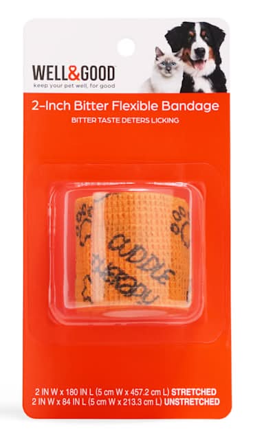 Well & Good Bitter Bandage For Dog, 2 in, Green