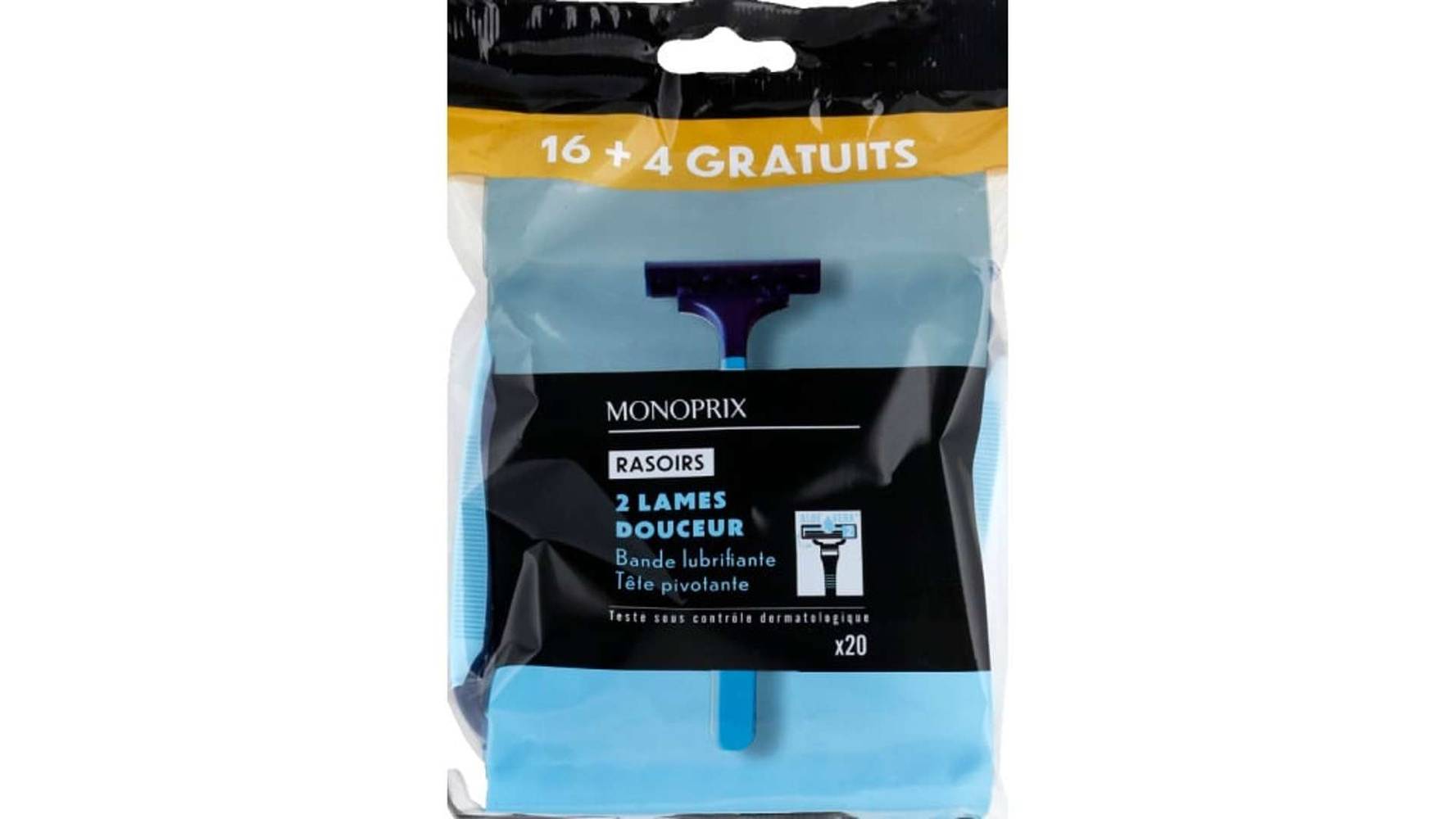 Monoprix - Rasoirs jetables douceur 2 lames (20)