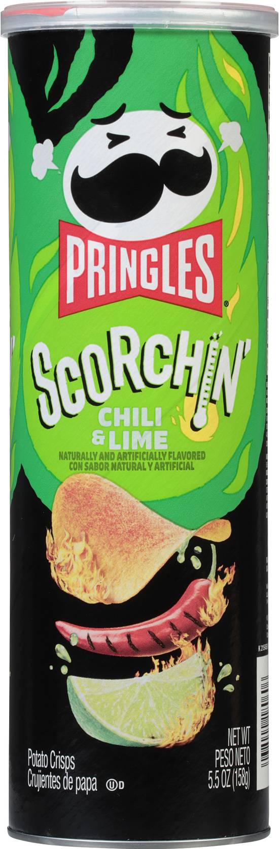 Pringles Scorchin' Chili & Lime Potato Chips