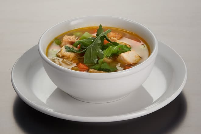 Lemon Chicken Rice Soup
