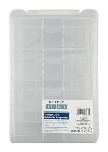 Simply Tidy Photo & Craft Keeper 4 Case Storage Box, Clear