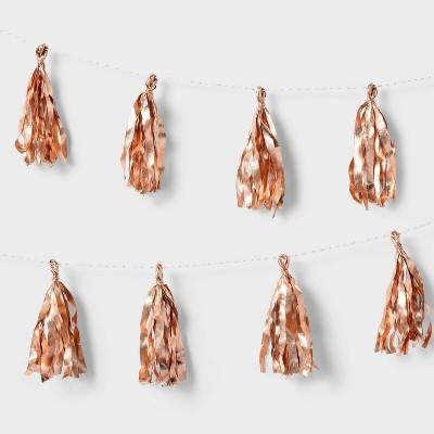 Spritz Metallic Tassel Garland (rose gold)