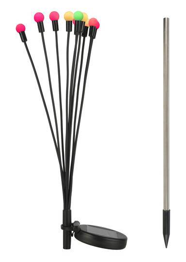 Ashland Color Changing Solar Orb Lights, 29.2 in (2 ct)