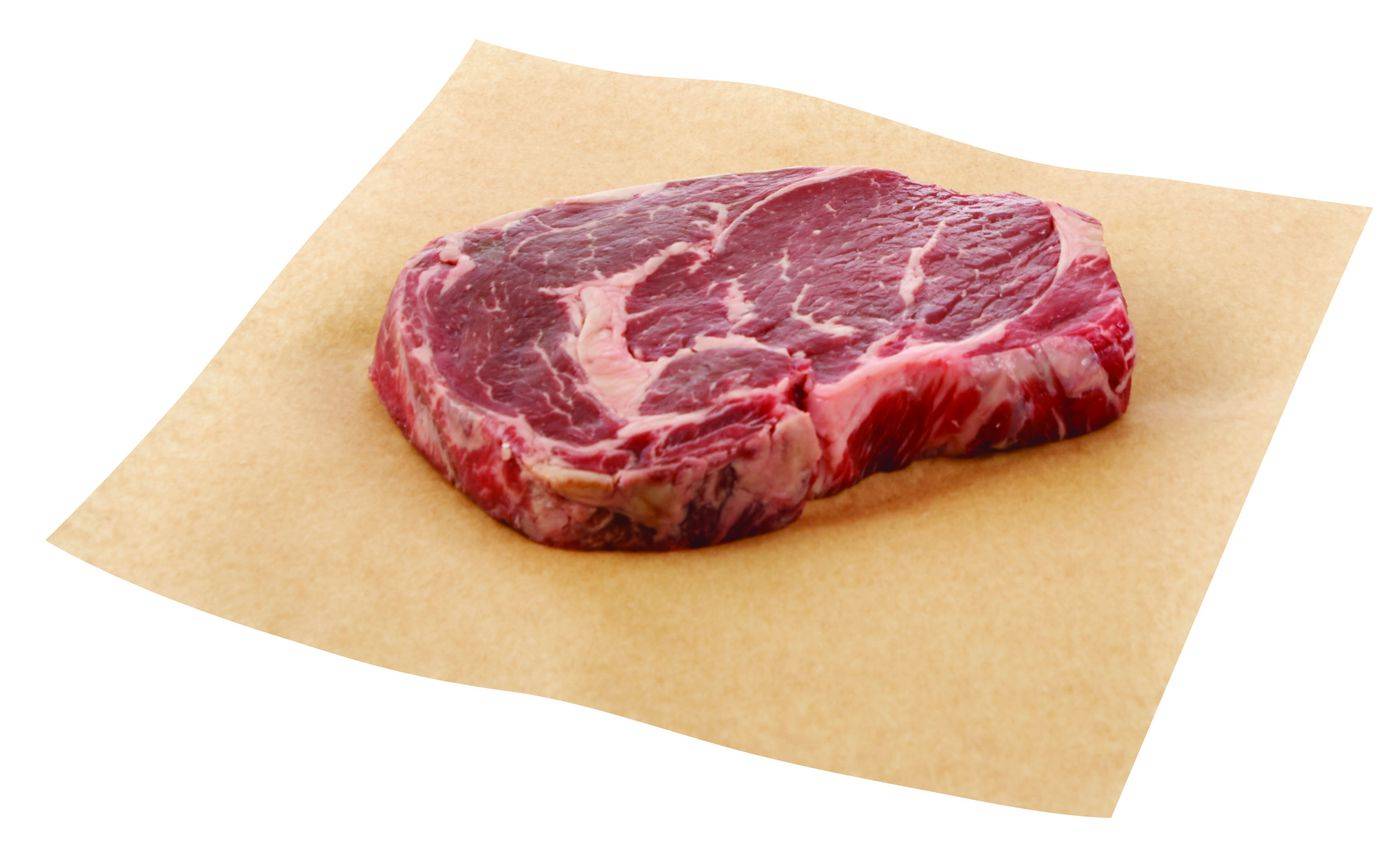 Raley'S Natural Boneless Rib Eye Steak, No Antibiotics Ever Per Pound