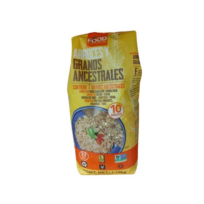 Food with purpose mezcla de arroces y granos ancestrales (bolsa 1.1 kg)