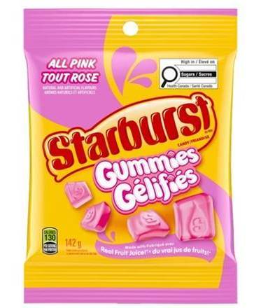 Starburst All Pink Tout Rose Candy Gummies, Strawberry (142 g)