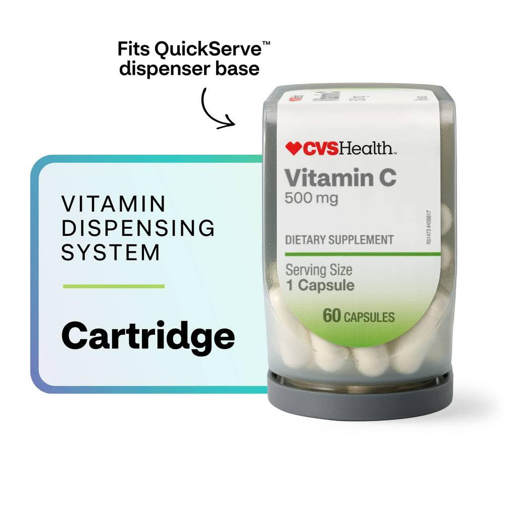 CVS Health QuickServe Vitamin C Vitamin Cartridge, 60 CT