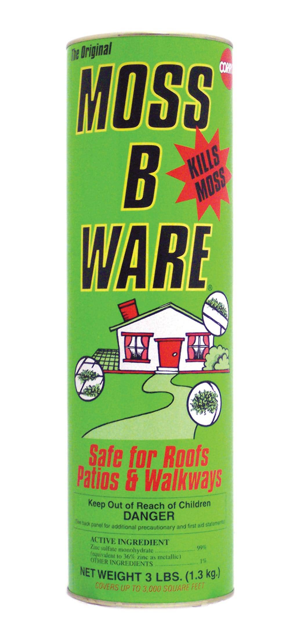 Corry's Moss B Ware granules for roofs and walks 3-lb Moss Control | 1091941483