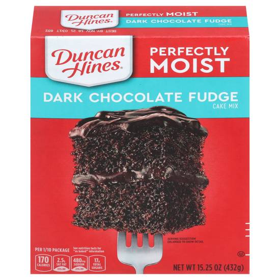 Duncan Hines Perfectly Moist Dark Chocolate Fudge Cake Mix